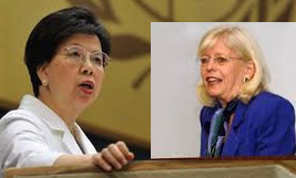 Margaret Chan et Josephine Briggs Margaret Chan et Josephine Briggs